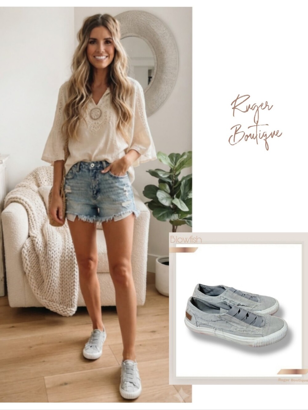 🌿Blowfish Malibu Gray Casual Slip-On Sneakers - Women's Play Shoe, Size 7